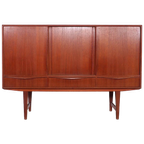 Ew Bach Teak Highboard, Jaren 60 thumbnail 1