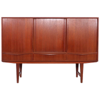 Ew Bach Teak Highboard, Jaren 60