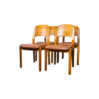 4x dyrlund Vintage Grenen Stoelen