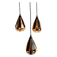 Vintage Werner Schou Cascade Hanglampen Voor Coronell, Denemarken Jaren '60