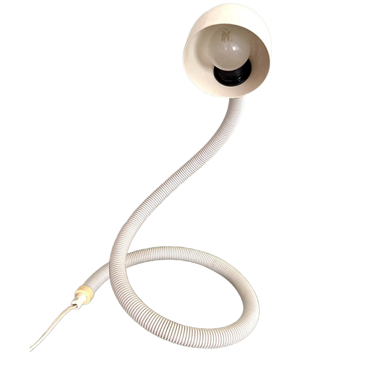 Vintage Snake Lamp | Isao Hosoe For Happylight | Wit | Italiaans Design 1