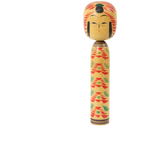 Vintage Kokeshi Pop Xl Hout Japan Showa Periode 36cm 1