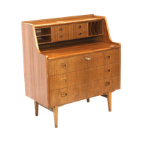 Vintage Secretaire / Bureau Van Musterring Gemaakt In De Jaren '60