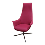 Roze Fauteuil Retro Draaistoel Roze Draaifauteuil thumbnail 1