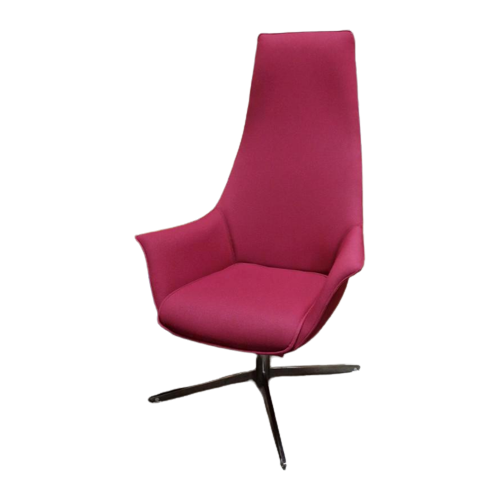 Roze Fauteuil Retro Draaistoel Roze Draaifauteuil