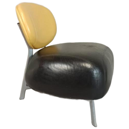 Postmodern Design Leren Fauteuil 1