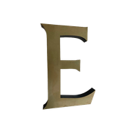 Metalen Letter E