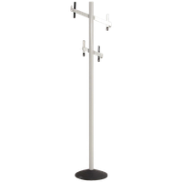 Lande Kapstok, Lichtgrijs, 193 Cm Hoog, 4 Haken