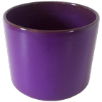 Grote Vintage Bloempot Paarse Retro Pot Jaren 70 thumbnail 1