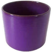 Grote Vintage Bloempot Paarse Retro Pot Jaren 70