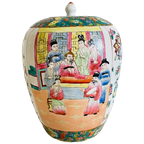 Vintage Xl Chinese Handgeschilderde Gemberpot thumbnail 1