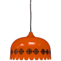 Vintage Oranje Hanglamp, Jaren '60, Deens Design Fog & Mørup