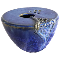 Prachtige Keramiek Vaas Kobalt Blauw, Organisch
