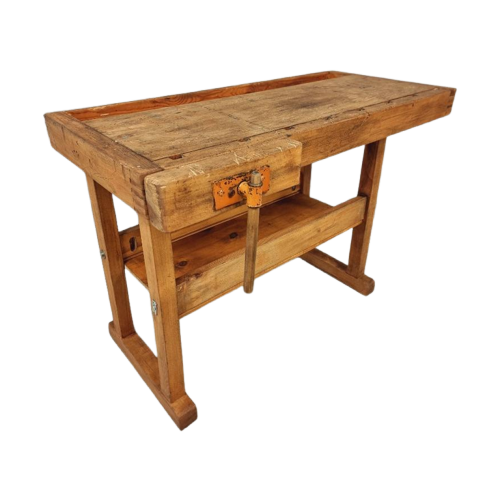 Oude Werkbank Badkamermeubel Sidetable Beukenhout 55X120 Cm