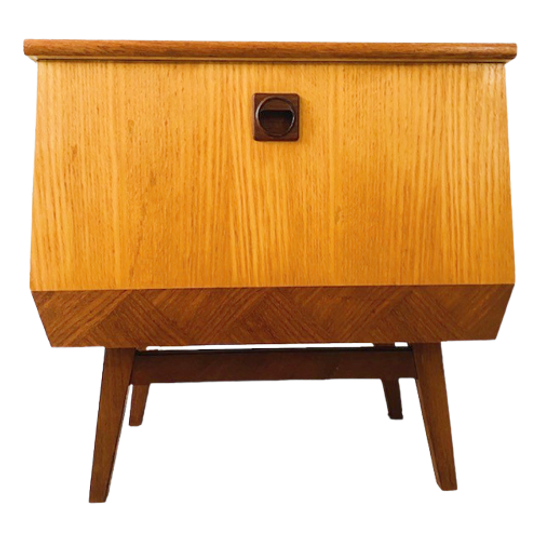 Vintage Deens Design Nachtkastje Teak Jaren 60 1