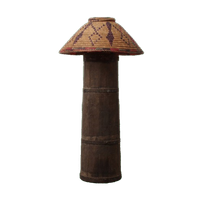 Staande Lamp | Gevlochten Kap