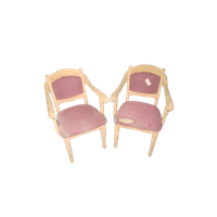 Eiken Armstoelen Set Van 2