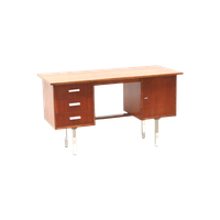Vintage Bureau Met Lades En Deur Gemaakt In De Jaren ’60