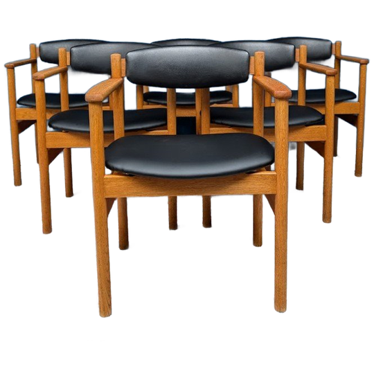 6x Vintage Deens Design Stoelen, Fdb Mobler 1
