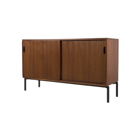 Vintage Teak Schuifdeurkastje 67278 1