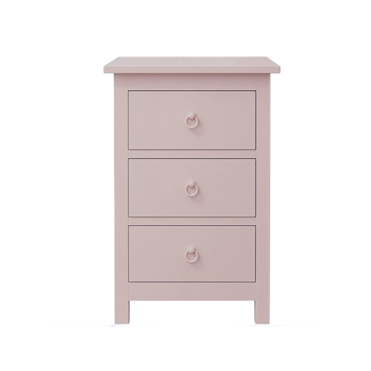 Ladenkast Met Drie Laden Poederroze Van Farrow & Ball. 1