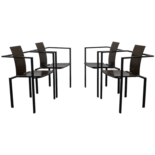 Kff – Karl Friedrich Förster Set Of 4 Postmodern Dining Chairs, 1990s 1