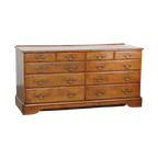 Groot Antiek Eikenhouten Dressoir/ Ladekast/ Commode, Balie Of Presenteer Kast thumbnail 1