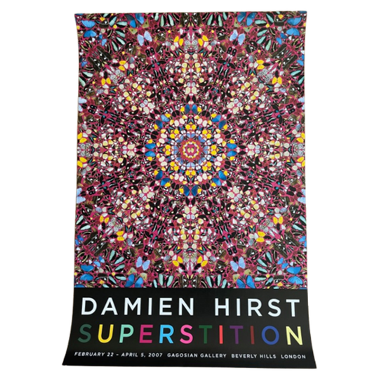 Damien Hirst, Superstition, Orginal Gallery Exhibition Poster, Printed In The New York 1