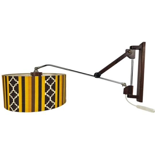 Mid Century Design - Verstelbare Wandlamp - Teak - Scandinavisch - 60's 1