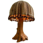 Vintage Houten Tafellamp / Verlichting thumbnail 1