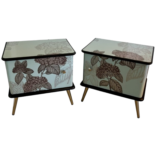 Vintage Nachtkastjes Fornasetti Hortensia 1