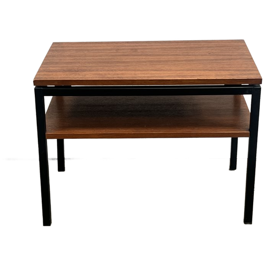 Vintage Bijzettafel Met Dubbel Blad. 1970's 1