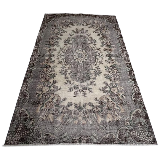 Beige Bruin Vintage Yuruk Vloerkleed 265 X 170 Cm 1