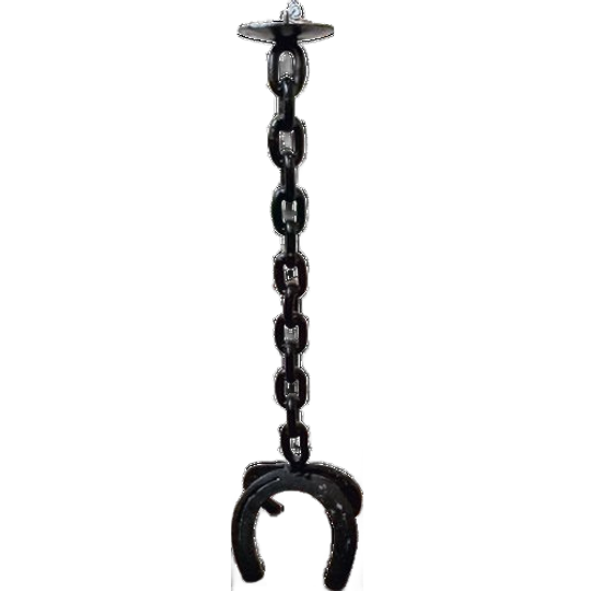 Stoere Vintage Brutalist Kandelaar Van Smeedijzer – Iconisch Hoefijzerdesign 1