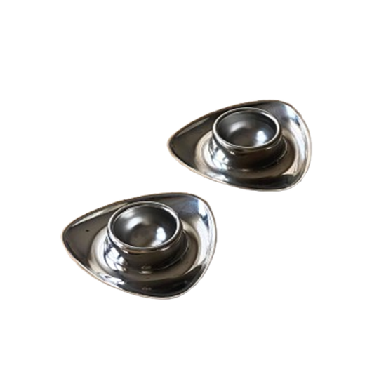 Set Of 4 Vintage Alessi Stainless Steel Egg Cups 1