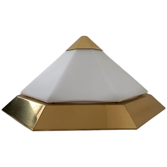 Midcentury Design Glashütte Limburg ‘70 Plafondlamp Wandlamp 1