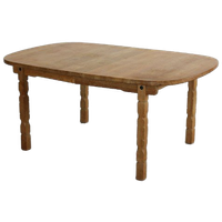 Brutalist Eettafel | Vintage Tafel | Eiken | Verlengbaar