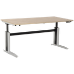 Rohde & Grahl Elektrisch Bureau, Bladkleur Naar Keuze, 160 X 80 Cm, Hoogte Instelbaar Onderstel,  thumbnail 1