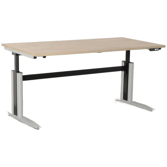 Rohde & Grahl Elektrisch Bureau, Bladkleur Naar Keuze, 160 X 80 Cm, Hoogte Instelbaar Onderstel, 1