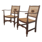 Monastery / Medaillon / Webbing Arm Chairs / 1930s thumbnail 1