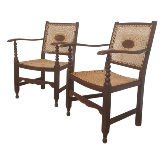 Monastery / Medaillon / Webbing Arm Chairs / 1930s 1
