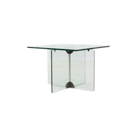 Italian Modern Glass Side Table 1970S