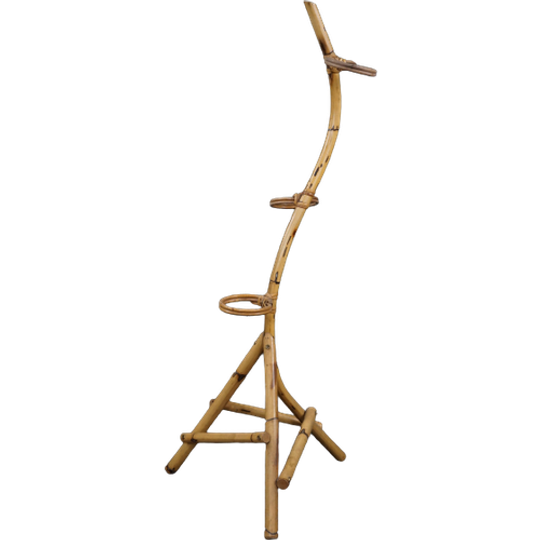 Vintage Rotan Dutch Design Plantenstandaard/ Plantenslang 1