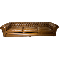 Waanzinnige Xxl Kingsize Chesterfield Rossendale 5 / 6 Zits Bank In Handwash Leder