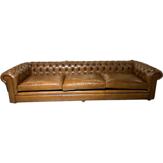 Waanzinnige Xxl Kingsize Chesterfield Rossendale 5 / 6 Zits Bank In Handwash Leder 1
