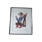 Jan Sierhuis Litho Spaanse Dans 2006 Expressionisme Vintage thumbnail 1