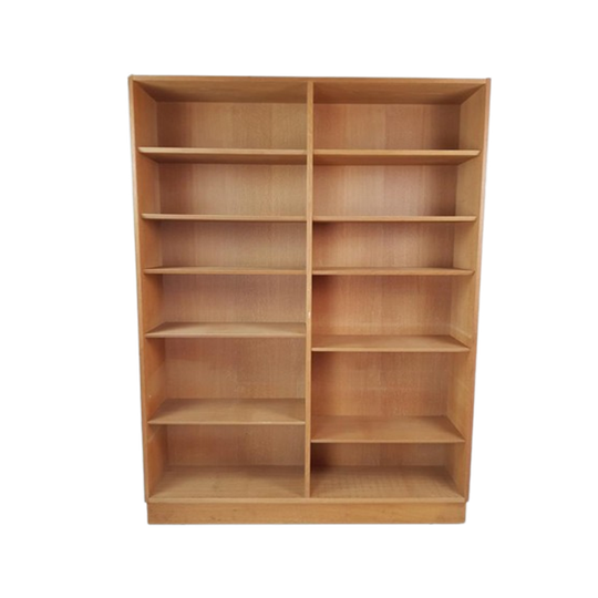 Vintage Grote Eiken Boekenkast Deens | Fineer Oak Danish 1