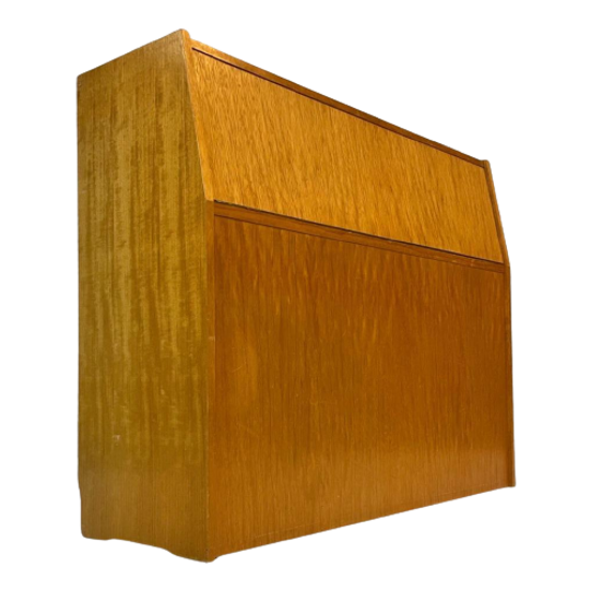 Vintage Klepkast Wandkast Opbergmeubel Jaren 60 Eiken Fineer 1