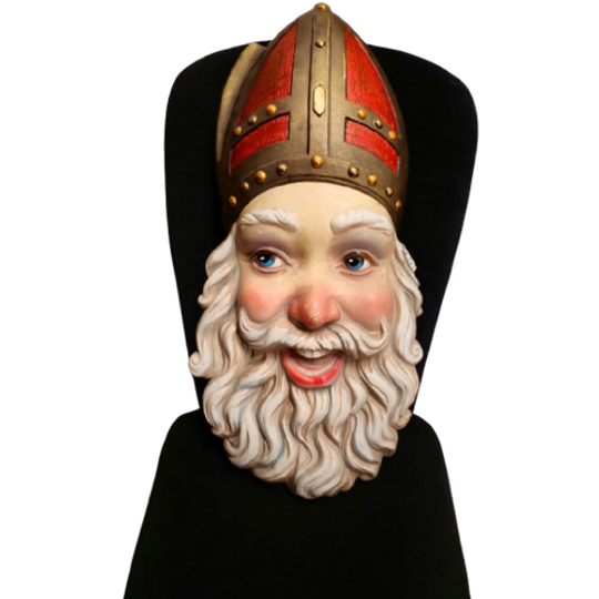 Vintage Sinterklaas Sint Hoofd Etalage Etalagematriaal 1