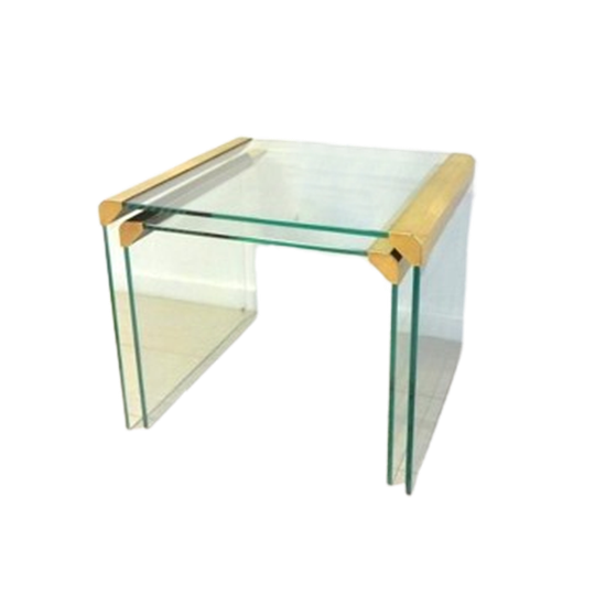 Vintage Bijzettafel Gallotti & Radice Hollywood Regency Goud 1